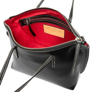 Ballao borsa Tote donna. Pelle autentica Ruga.