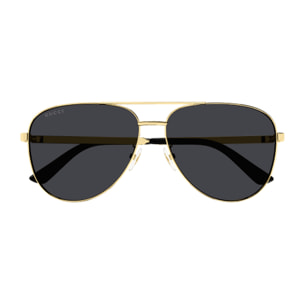 Gafas de Sol Gucci GG1233SA-001 de Metal Hombre 63 mm