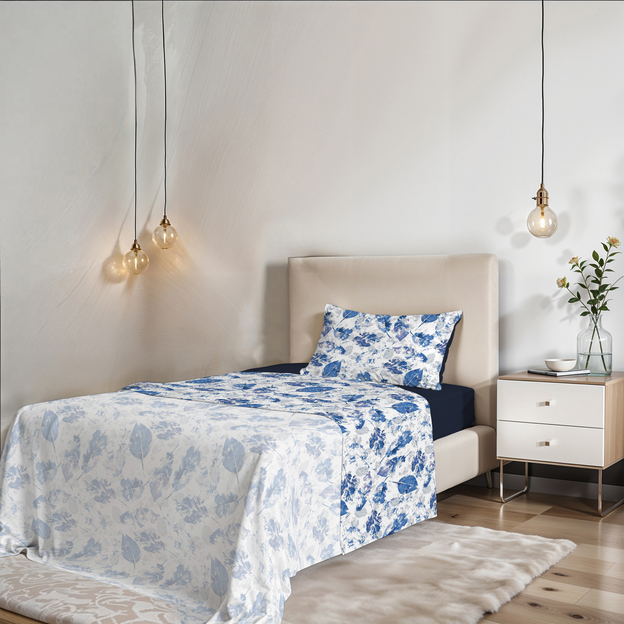 COMPLETO LETTO FANTASY PIAZZA E MEZZA - 100% MICROFIBRA