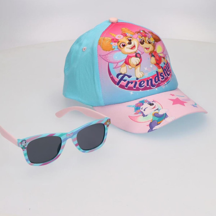 Set Gorra y Gafas de Sol de "Paw Patrol" - Color Rosa