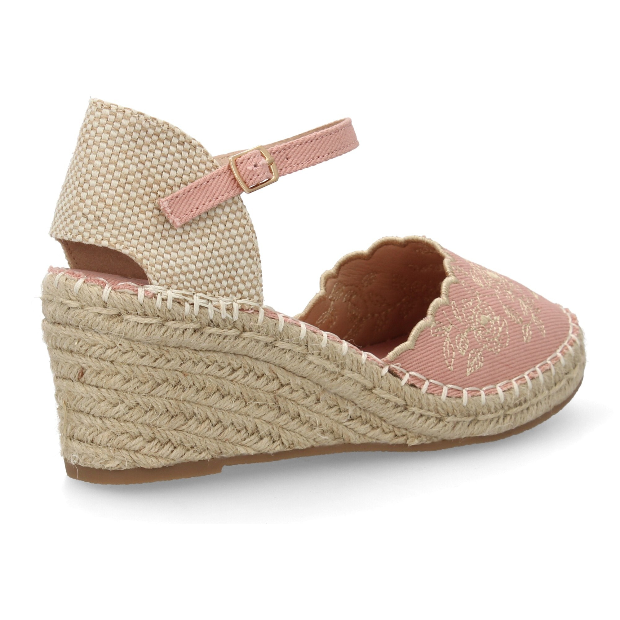 Alpargata valenciana cuña con bordado