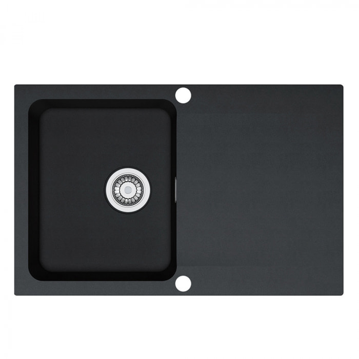 Orion - OID 611-78 évier de cuisine à encastrer Tectonite® Carbone, vidage automatique (114.0272.199)