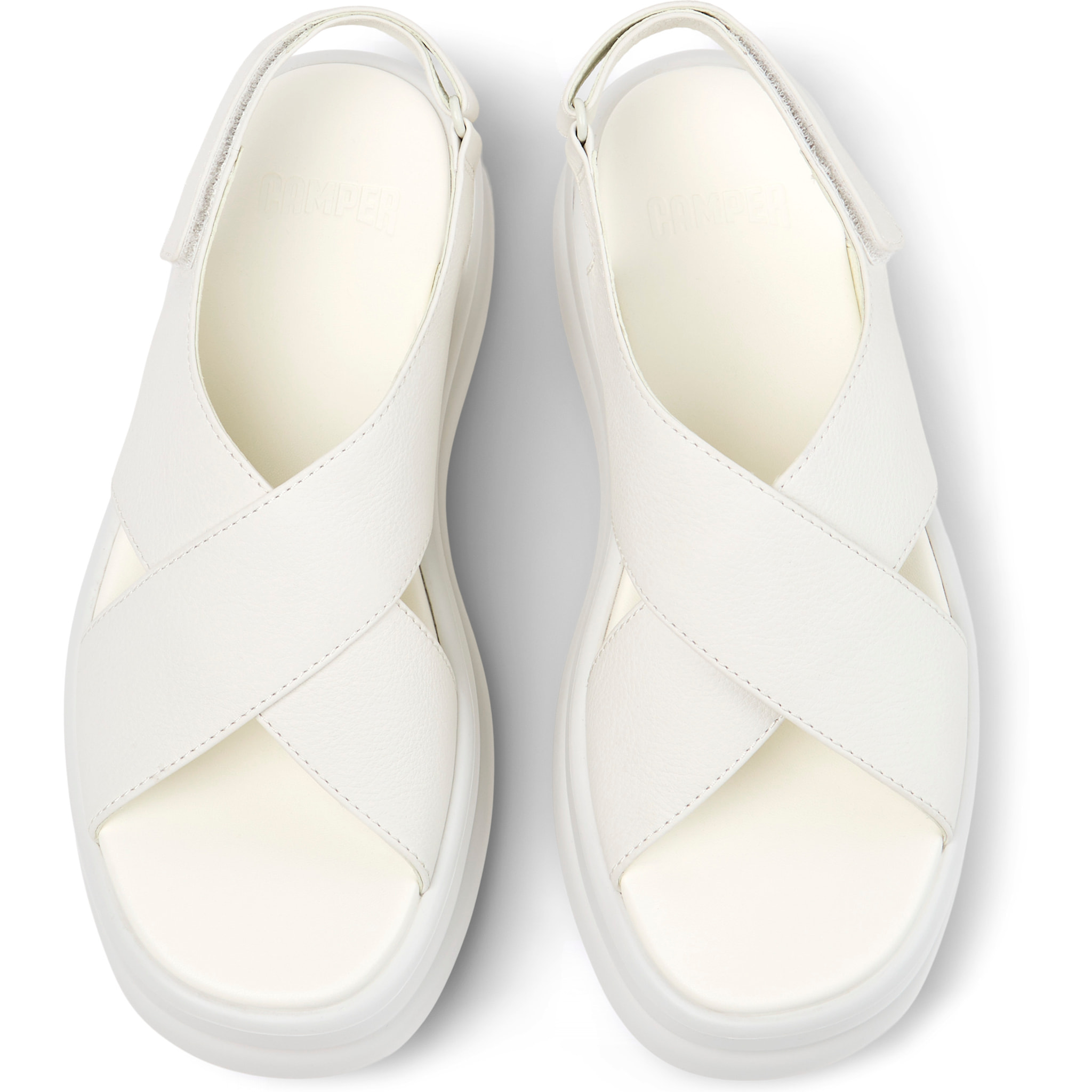 Sandalias - CAMPER Pelotas Flota Up - Blanco - Cuero liso