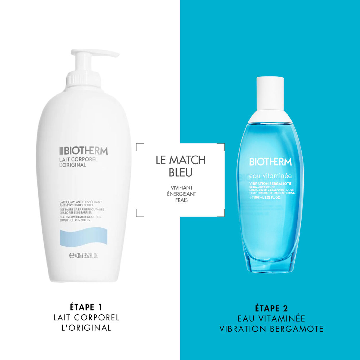 Vibration Bergamote - Eau Corporelle Vitaminée Rafraîchissante 100 ml