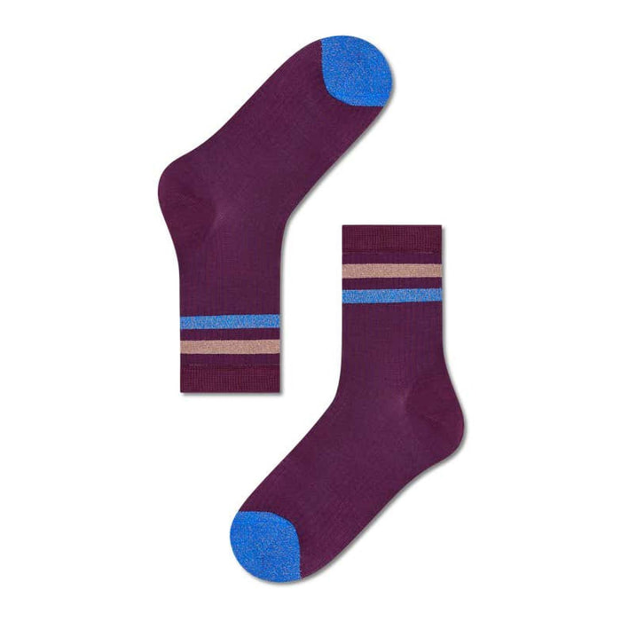 Calcetines ines ankle morado y azul