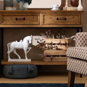 Lot de 2 cagettes Little cottage bois L30/35cm