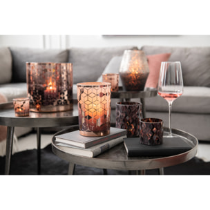 J-Line photophore Motifs - verre - rose foncé - small - 2 pcs