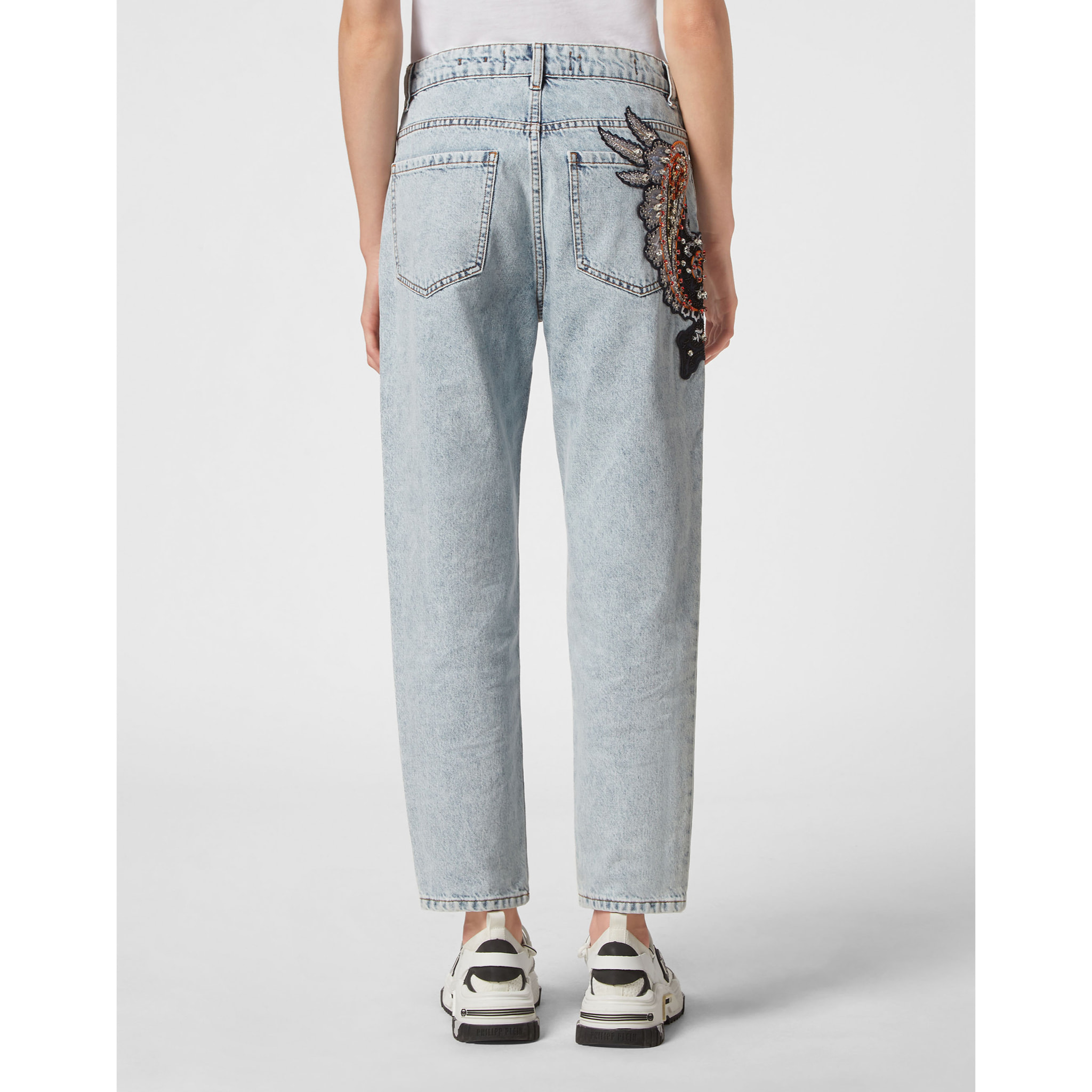 PHILIPP PLEIN Vaqueros Mom Fit PAISLEY