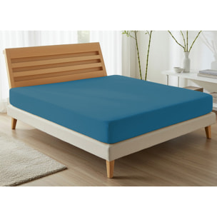 Lenzuolo Sotto Con Angoli No Stiro Tinta Unita Francesca Petrolio