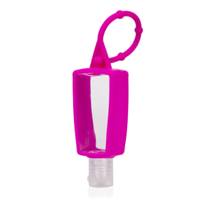 Portachiavi bottiglia igienizzante per le mani alcol ricaricabile 30ml in silicone con pendente