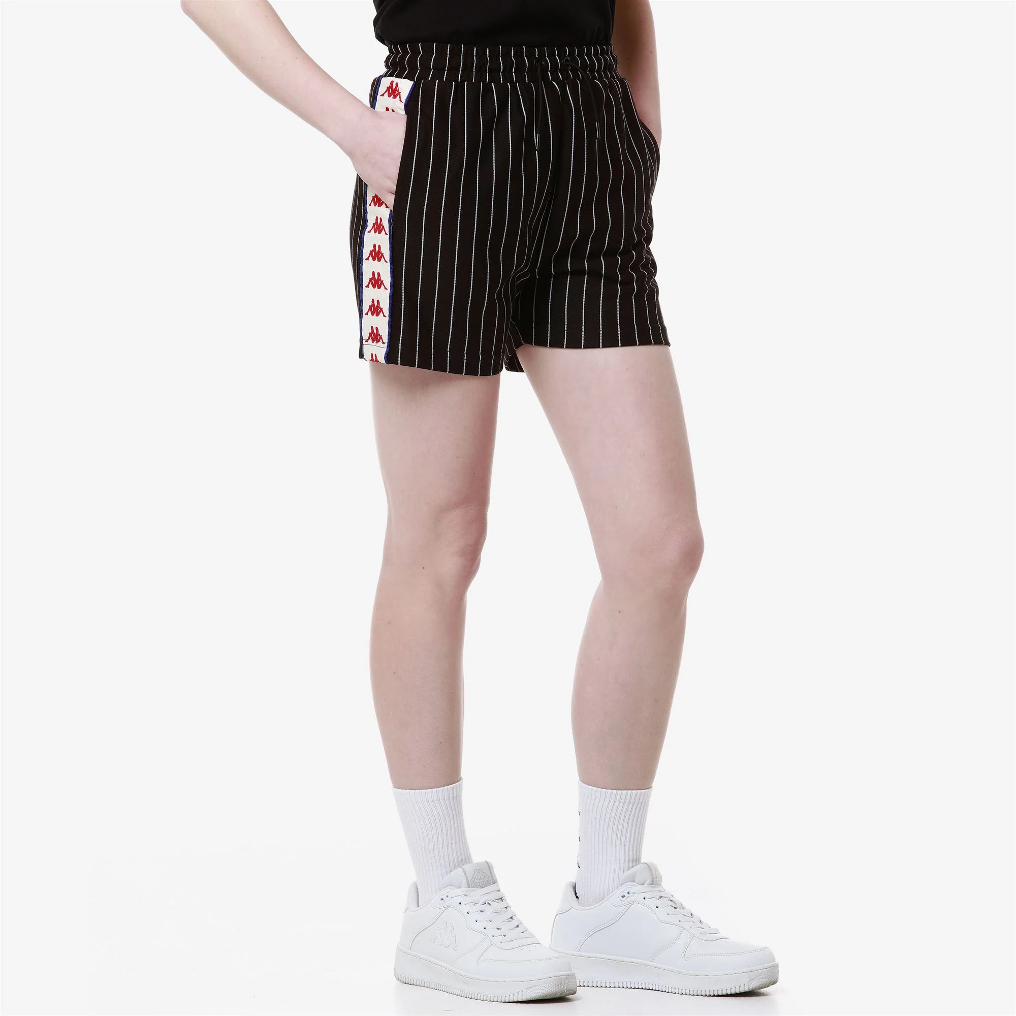 Kappa - Pantalones cortos Mujer Negro - 222 BANDA LORA