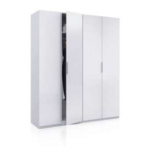 Armario Belar 4 puertas Blanco Brillo