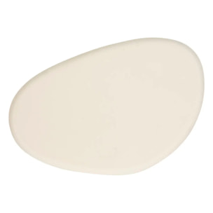 Lot de 4 patères organiques Karen blanc ivoire L7/10cm