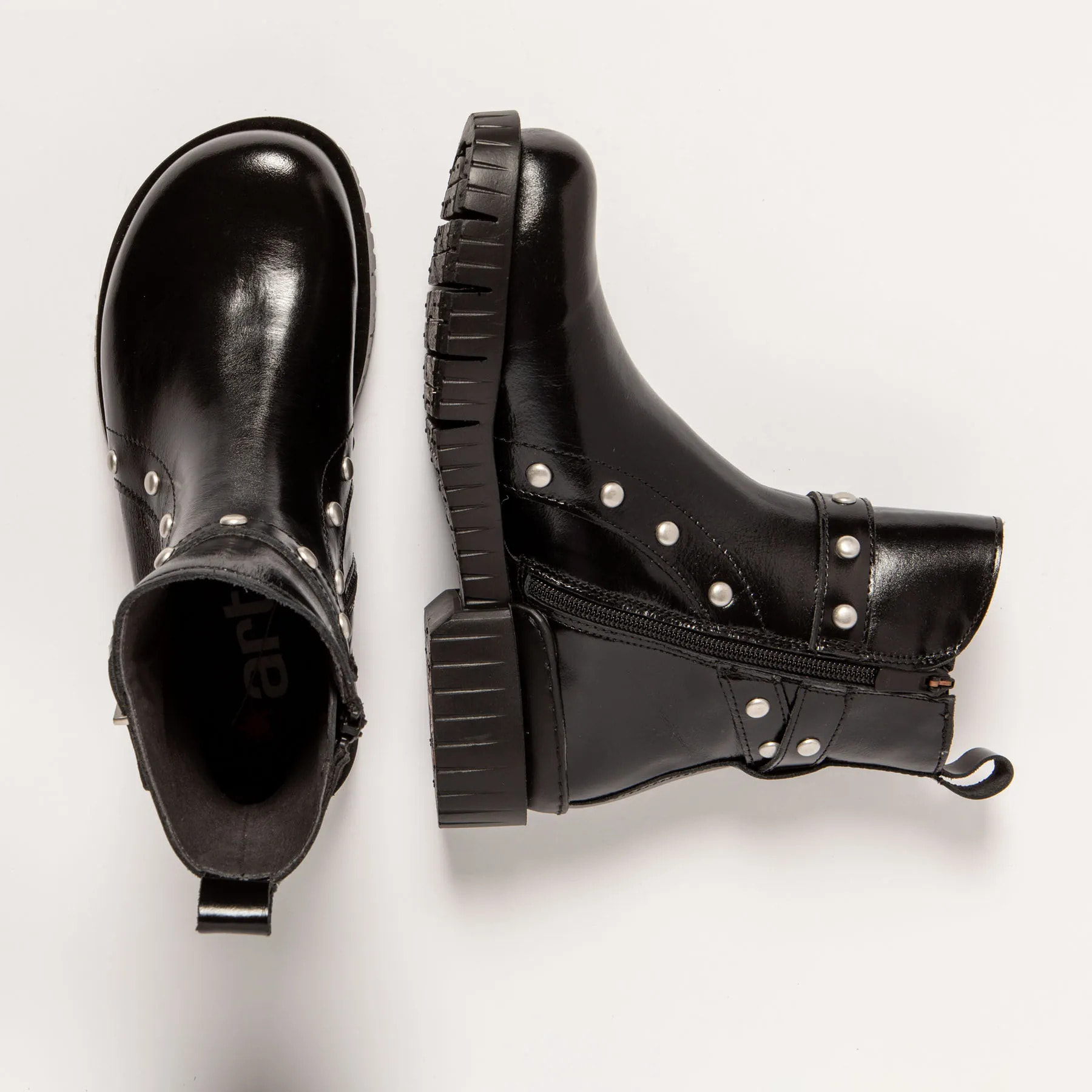 Botines 1837S NAPPA SHINNY BLACK/OXFORD color Black