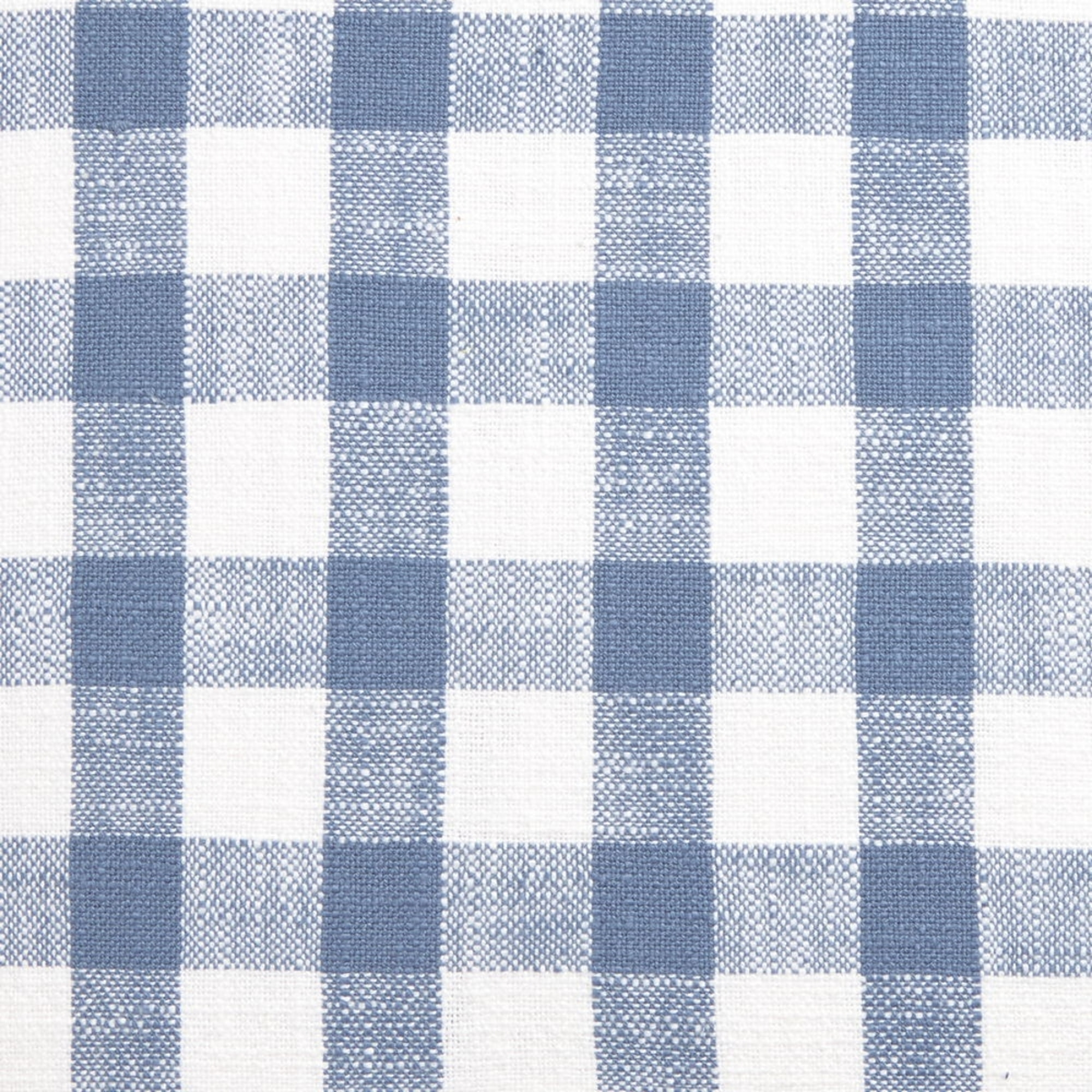 Funda de cojín algodón cuadros Soncuad color azul Algodón