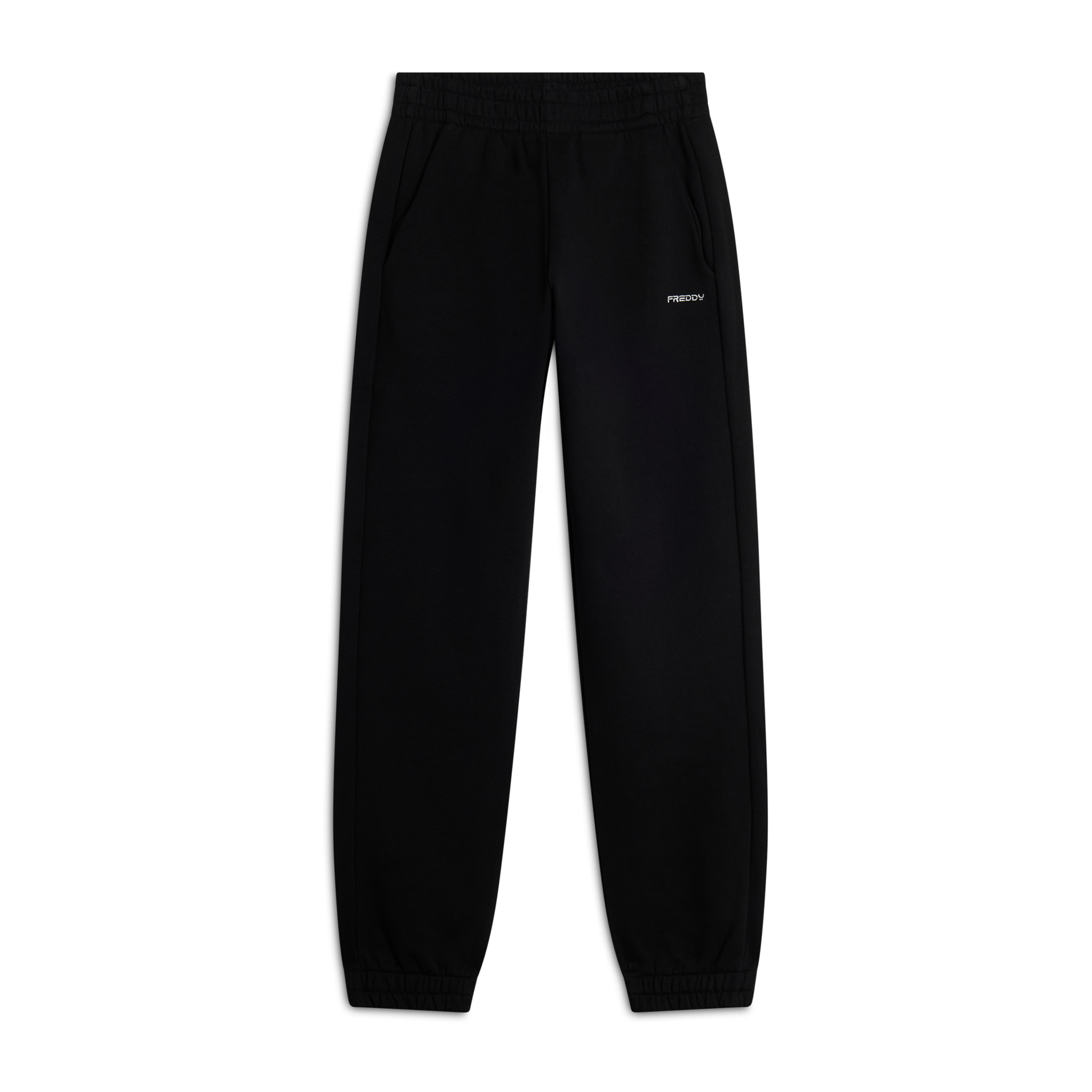 Pantaloni sportivi donna in 100% cotone con elastico in vita