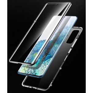 Coque 360 intégrale aimanté noir et transparente Compatible Xiaomi Redmi Note 9S