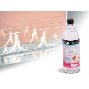 Combustible Etanol de origen natural aroma neutro formato Caja 12 Botellas de 1L cada una 2xBOT-12F PURLINE  W