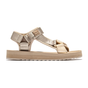 Sandalias de Tiras de Mujer en Beige
