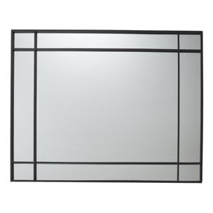 Miroir Rectangle Art Deco Noir