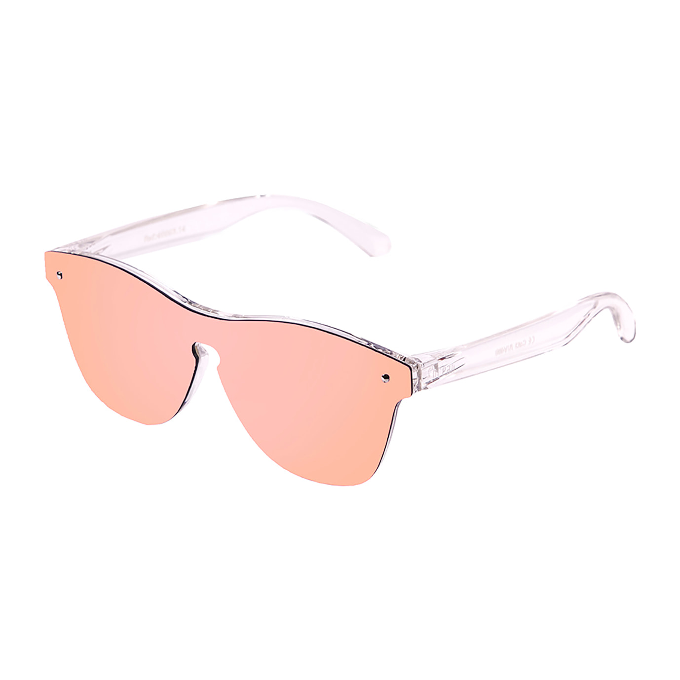 Gafas de sol OCEAN SOCOA - Transparente blanco mate / Plana rosa revo
