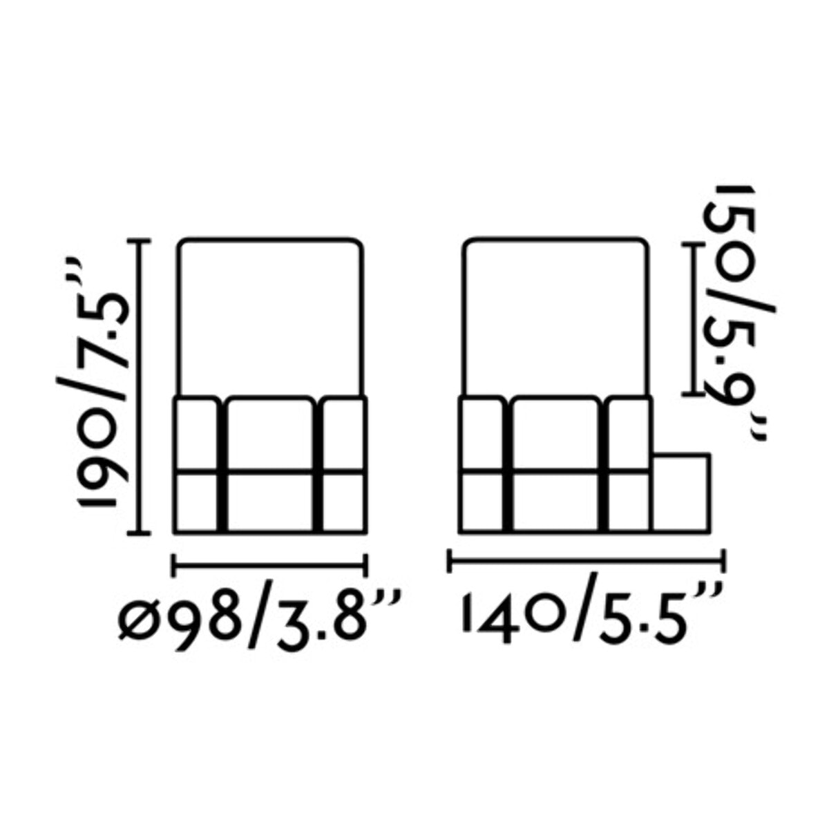 TRAM Lampe applique blanche