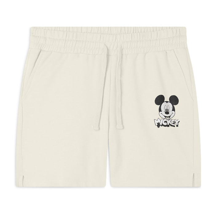 Pantaloncini regular fit con stampa Mickey Mouse