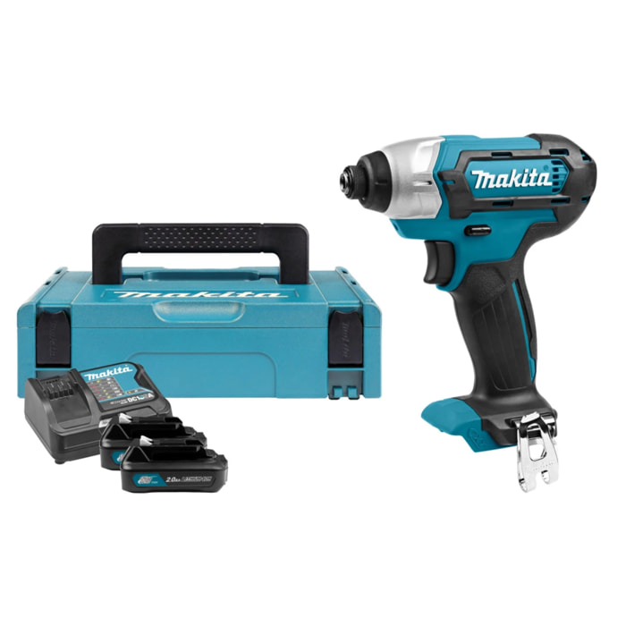 Visseuse à chocs 12V CXT 110 Nm - MAKITA - avec 2 batteries 2 Ah - chargeur - MAKPAC - TD110DWAE