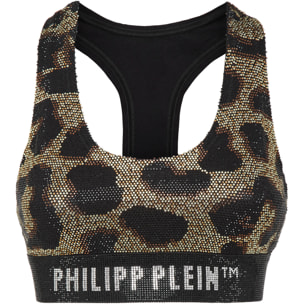 PHILIPP PLEIN Bra LEOPARD