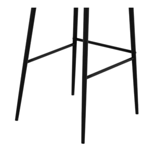 Lot de 2 chaises de bar en velours rose 75 cm - Rosy