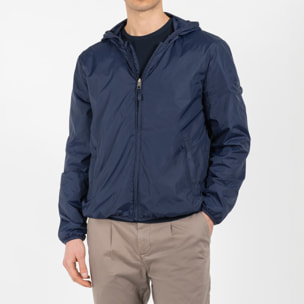 Giubbino con cappuccio in nylon water resistant