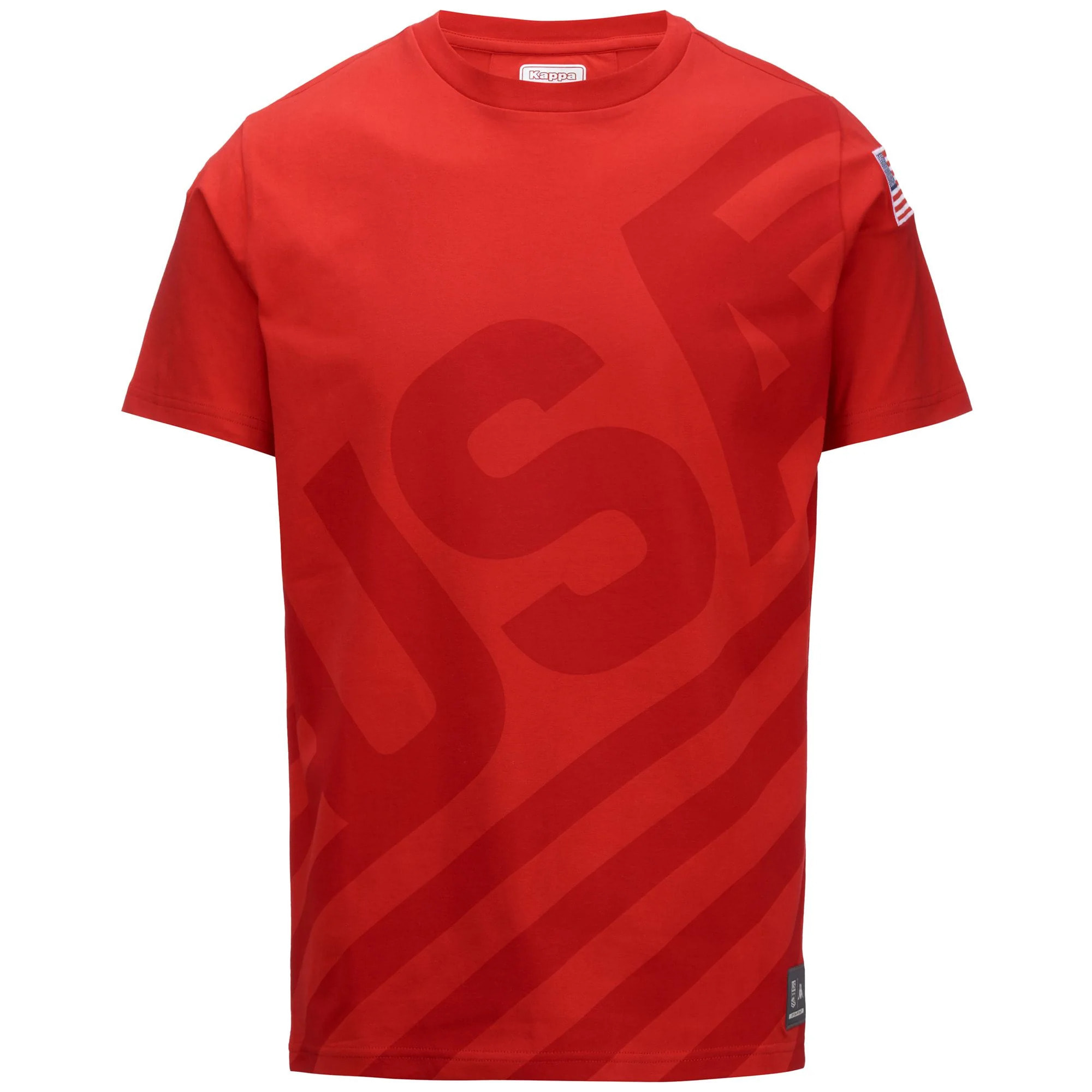 T-Shirts & Top Kappa Uomo Donna Ayba2 Usa Us Rosso