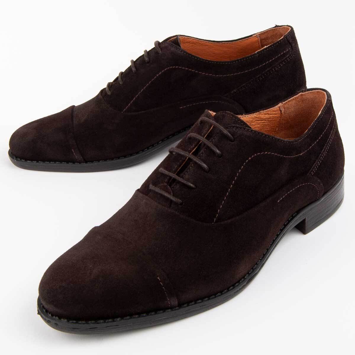 Zapato Oxford De Piel - Marron