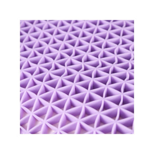 Oreiller 60 x 40 cm prismes 3D et mousse à mémoire de forme - HEXA