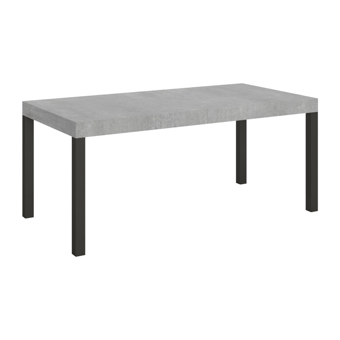 Mesa extensible 90x180/284 cm Everyday Cemento estructura Antracita