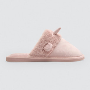 Pantofole con orecchie 3D e pelliccia