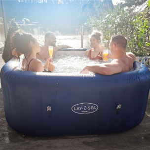 Bestway Spa gonflable carré Lay-Z-Spa Hawaii AirJet 4-6 personnes