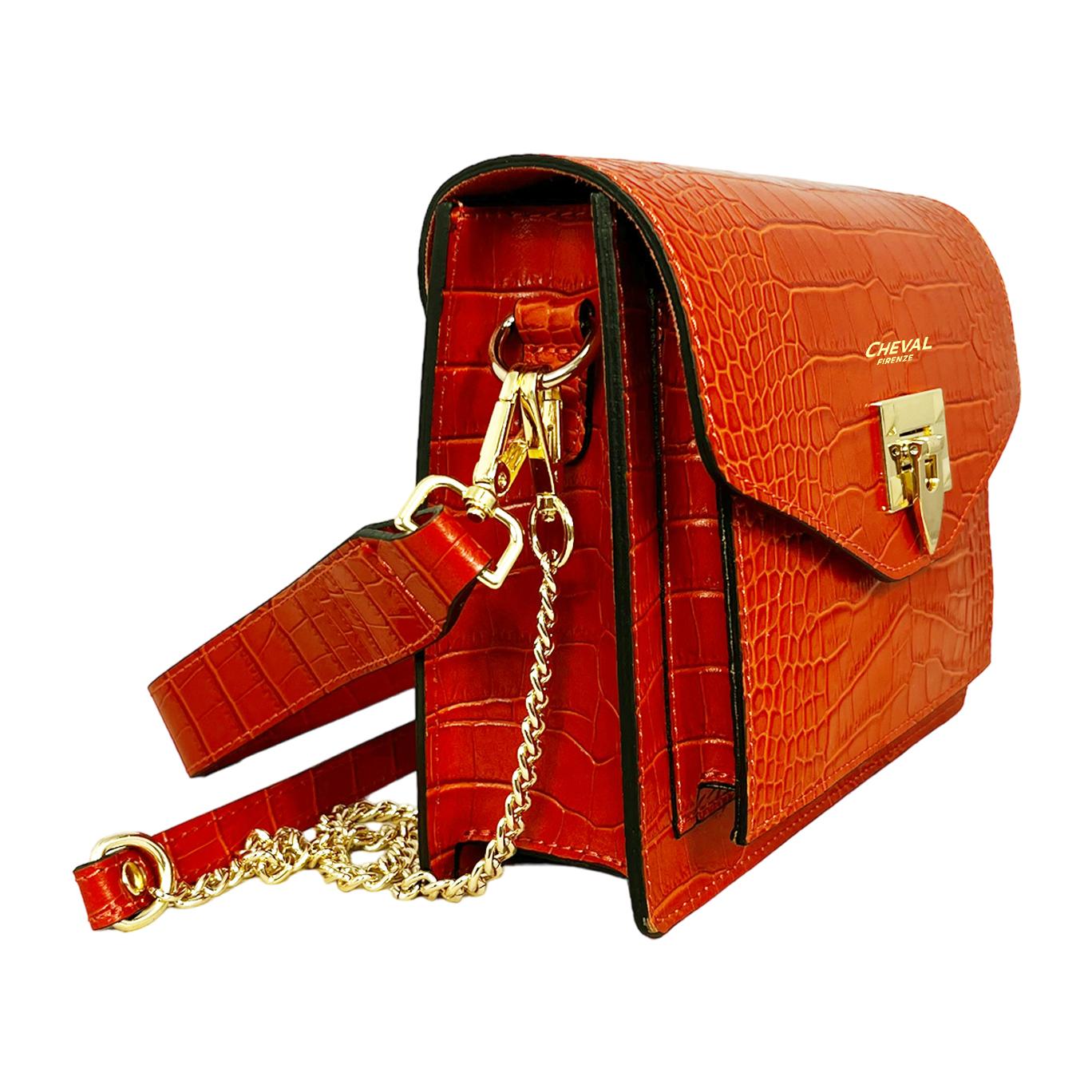 Borsa a spalla Cheval Firenze Charlotte Arancione