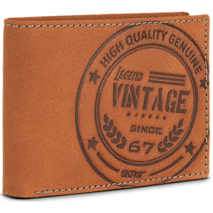 Cartera Hombre Piel Skpat Vintage Marron