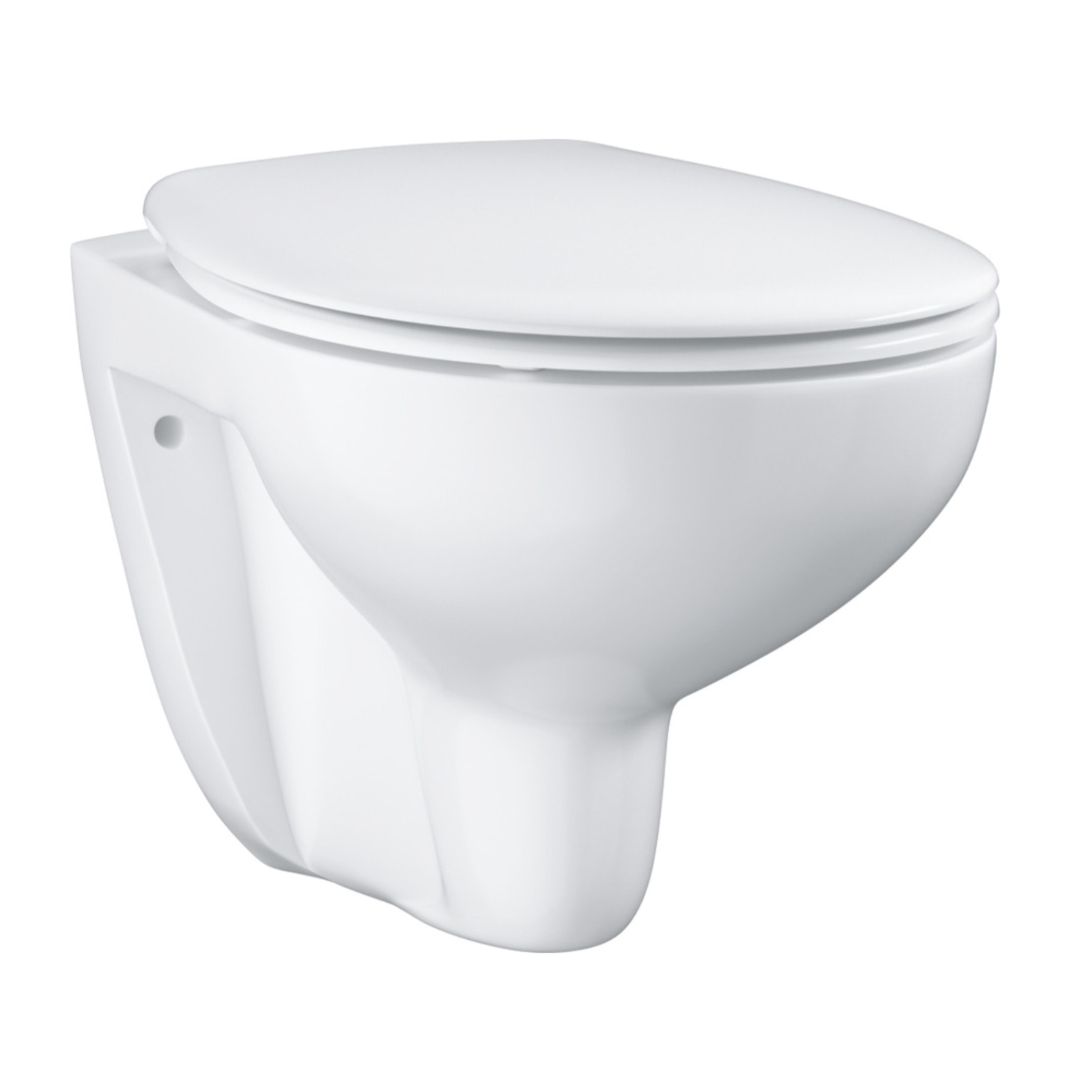 pack Bati-support Geberit UP100 + plaque Delta50 + cuvette Grohe  Bau Ceramic sans bride + abattant softclose (BauGeb2)