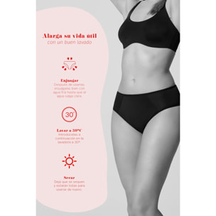 Slip midi nere per il ciclo mestruale