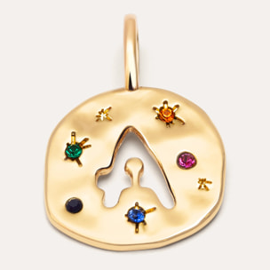 Charm Personalizado Organic Colors Letter Baño Oro