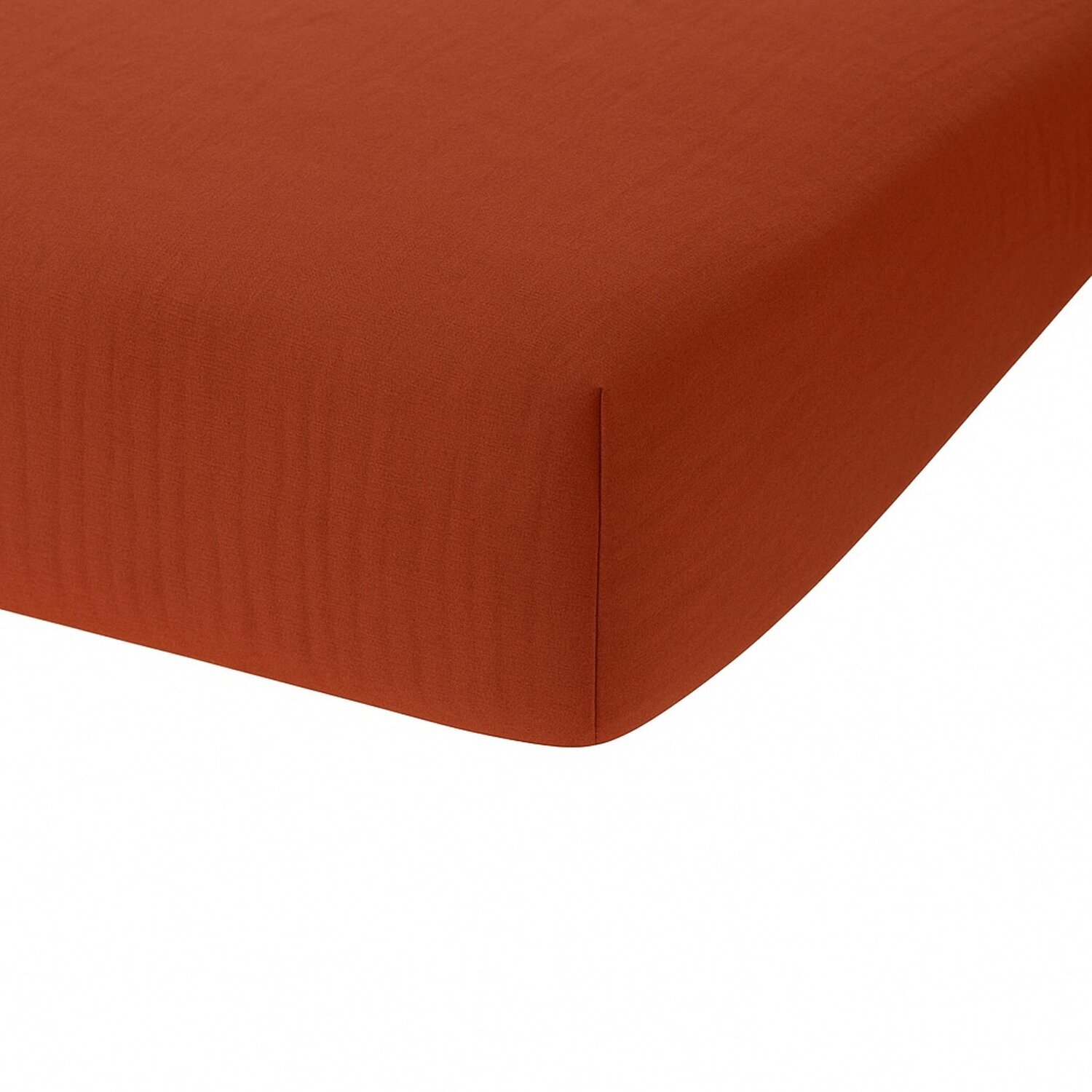 Drap housse - bonnet:30cm - 100% gaze de coton terracotta