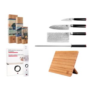 Set de cuchillos asiáticos (5 piezas) - Colección Pakka