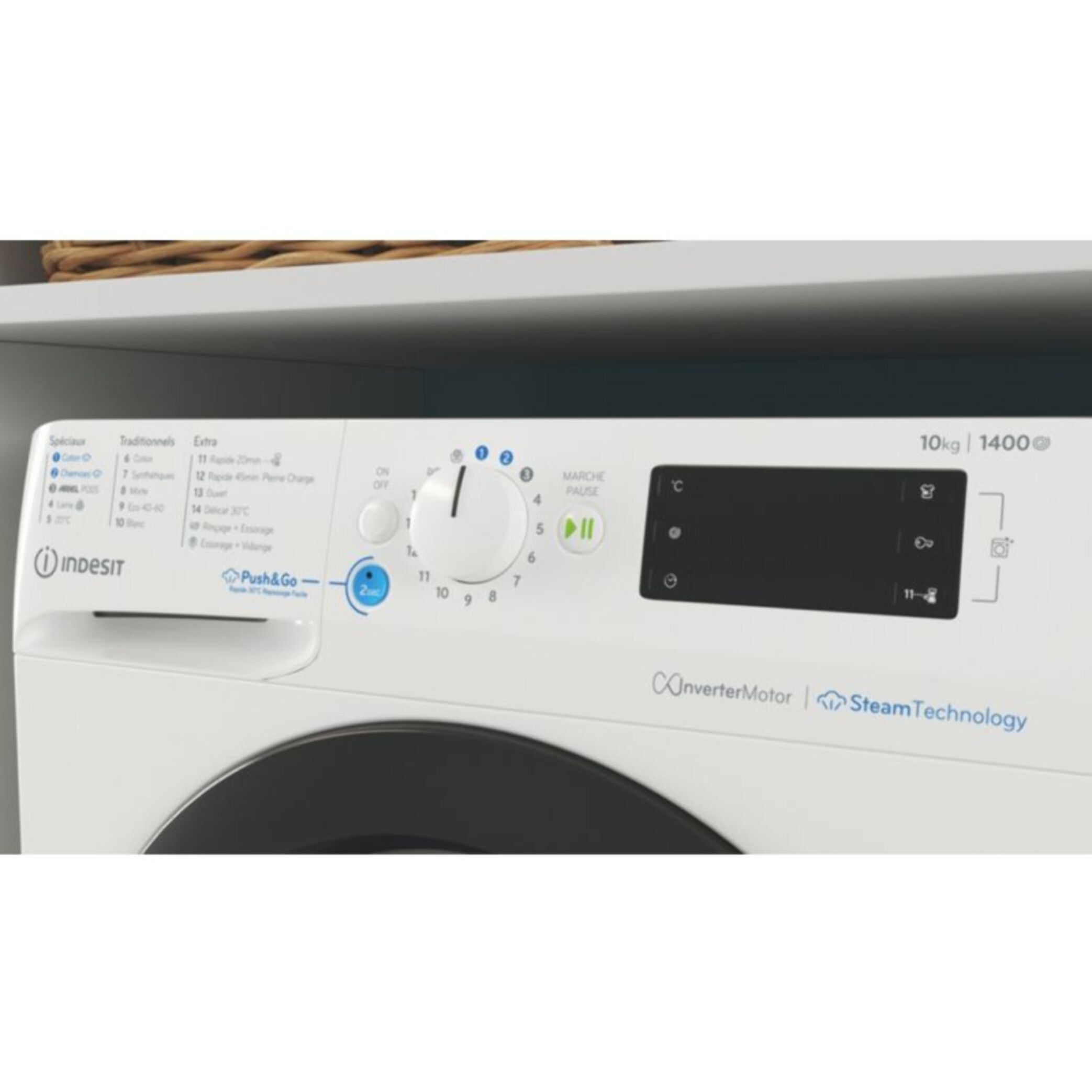 Lave linge hublot INDESIT BWE101496XWKVFR