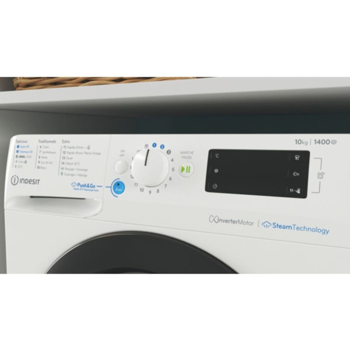 Lave linge hublot INDESIT BWE101496XWKVFR