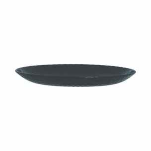Assiette à dessert noire 19 cm Pampille - Luminarc