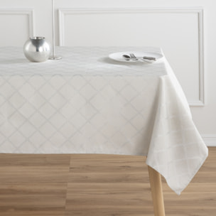 Nappe nöel tissu jacquard antitaches JOLIE PLATA