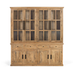 Alacena de Madera de Mango 208 Cm Estilo Rústico Moderno