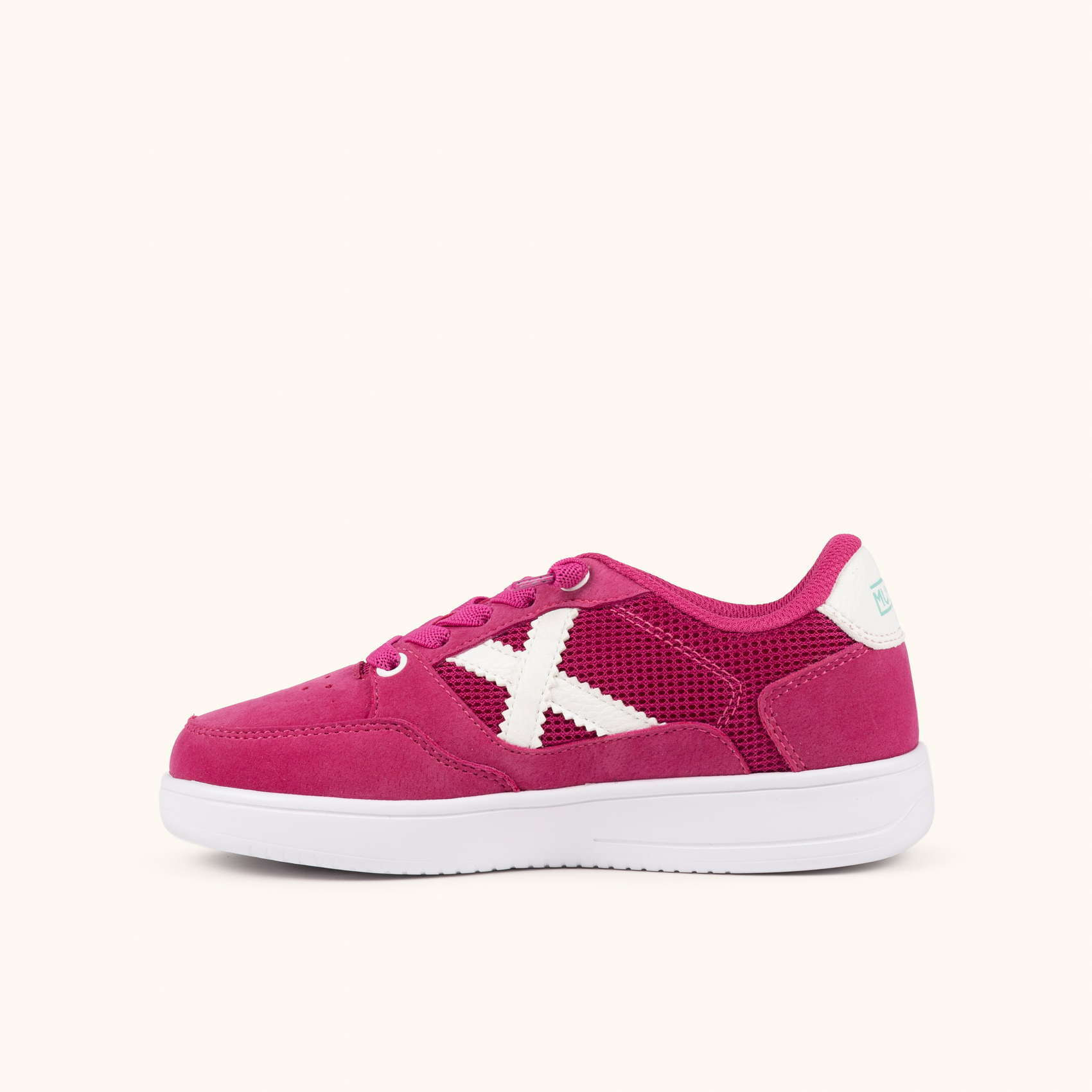 Zapatilla Urbana Infantil en Serraje y Rejilla Fucsia - MUNICH LEGIT KID 24